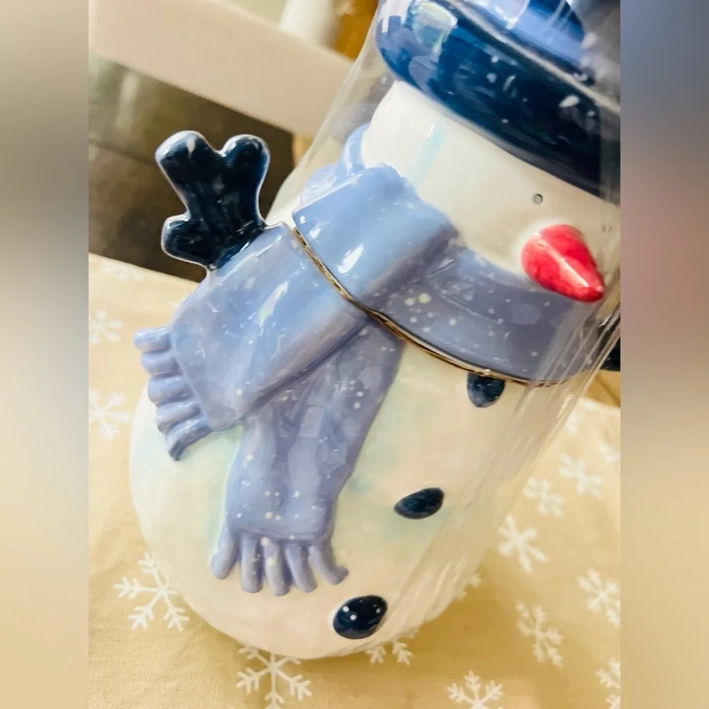 Snowman Cookie Jar Vintage 2001 Home For The Holidays so adorable piece